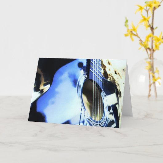 音響ブルース カード (黄色い花)