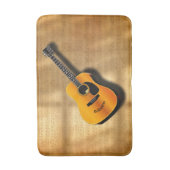 音響ヴィンテージギターとミュージシャン名前をカスタムする バスマット (正面縦)