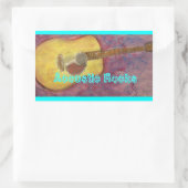 音響岩石 長方形シール (バッグ)