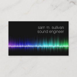 音響工学カラフル者の音波ミュージシャン 名刺