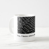 音響技師のマグ コーヒーマグカップ (正面左)