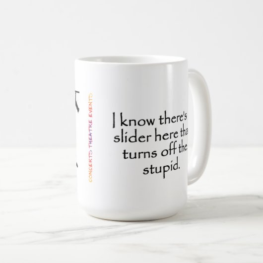 音響技師のマグ コーヒーマグカップ (正面右)