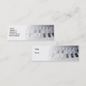 音響技師を記録するミキサーのスタジオ スキニー名刺 (正面/裏面)