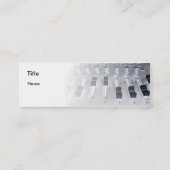 音響技師を記録するミキサーのスタジオ スキニー名刺 (裏面)