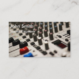 音響技師スタイリッシュなフリー音楽生産者 名刺