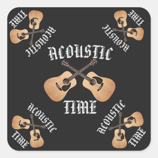 音響時間 スクエアシール (正面)