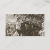 音1731年に変わるニンフのエコー(版木、銅版、版画 名刺 (裏面)