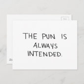 韻は常に意図されたものだ ポストカード (正面/裏面)