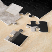 頁岩の黄鉄鉱の水晶 ジグソーパズル (側面)