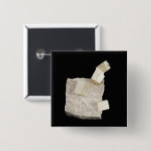 頁岩の黄鉄鉱の水晶 缶バッジ (正面&裏面)