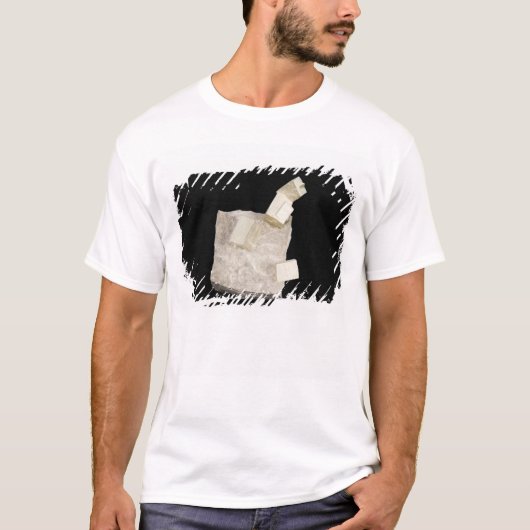 頁岩の黄鉄鉱の水晶 Tシャツ (正面)