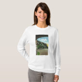 頂上から階段を降ろしている女性 Tシャツ (正面フル)