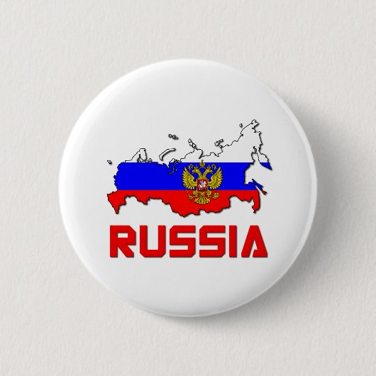 頂上が付いているロシア 缶バッジ (正面)