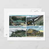 頂上に向かう旅の風光明媚な景色 ポストカード (正面/裏面)