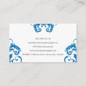 頂上のロゴのカメラマンの名刺 名刺 (裏面)