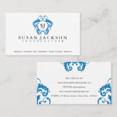 頂上のロゴのカメラマンの名刺 名刺 (正面/裏面)