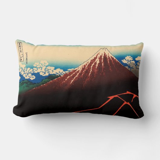 頂上の下の雨嵐 ランバークッション (正面)