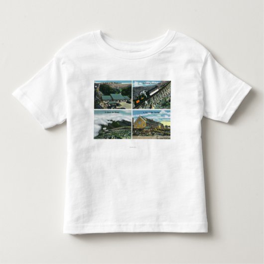 頂上の方の旅行の景色の概観 トドラーTシャツ (正面)