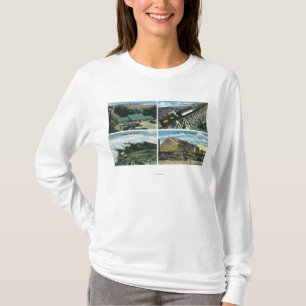 頂上の方の旅行の景色の概観 Tシャツ