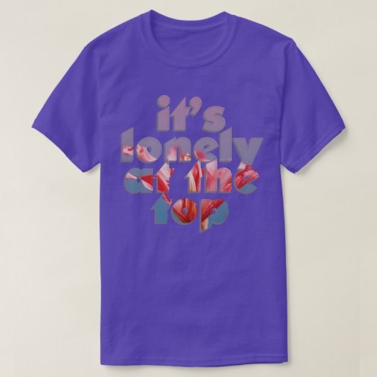 頂上は孤独だ Tシャツ (デザイン正面)