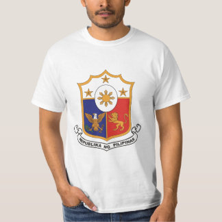 /頂上フィリピンの紋章付き外衣 Tシャツ
