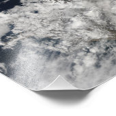 頂上淡い色のから吹の灰煙 フォトプリント            (角)