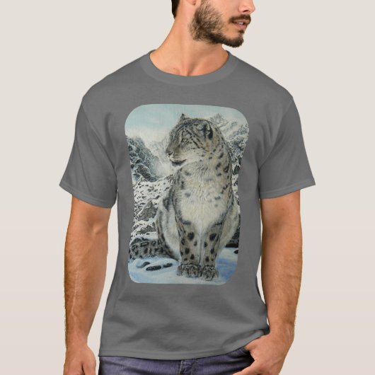 頂上王ユキヒョウのワイシャツ Tシャツ (正面)
