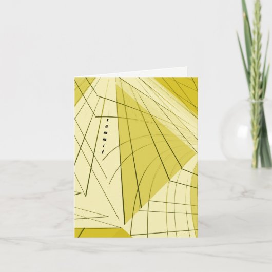 "頂上"のメッセージカード カード (正面)