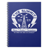 頂上FMのヴィンテージのロゴの螺線形ノート ノートブック (正面)