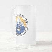 頂点に達されたビュートコロラド州 フロストグラスビールジョッキ (正面左)