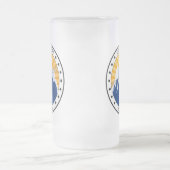 頂点に達されたビュートコロラド州 フロストグラスビールジョッキ (中央)