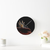 頂点に達されたnewtのlarve ラウンド壁時計 (ホーム)