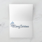 頂点に達するクリスマスの中国語の魔法 シーズンカード (内部)