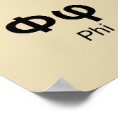 順にギリシャ文字 ポスター (角)