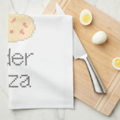 順序ピザ! キッチンタオル (四つ折り)