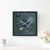 「順応性、バランス、レジリエンス」ウォールクロック スクエア壁時計 (ホーム)