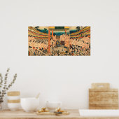 須磨大会歌川国貞1829 ポスター (キッチン)