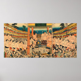 須磨大会歌川国貞1829 ポスター