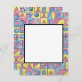 須藤久モダン一幾何水彩画 ノートカード (正面/裏面)