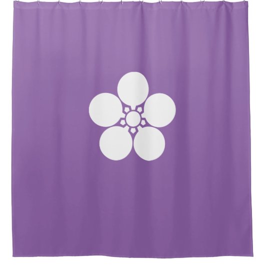 須賀梅鉢 シャワーカーテン (正面)