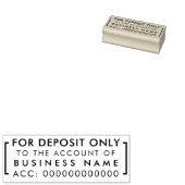 預り金のみ |カスタム銀行詳細 ラバースタンプ (押印)