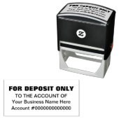 預入専用 基本ビジネスオフィス銀行カスタム セルフインキングスタンプ (インサイチュ)