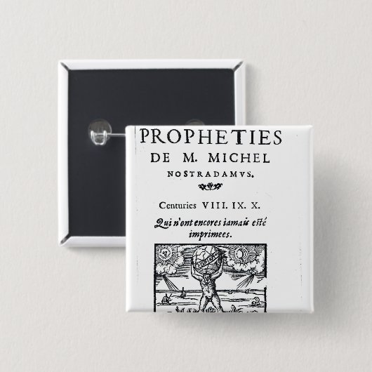「預言へのFrontispiece 缶バッジ (正面&裏面)