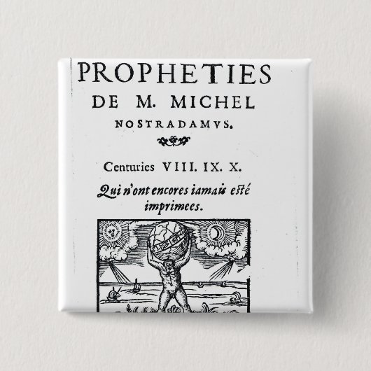 「預言へのFrontispiece 缶バッジ (正面)