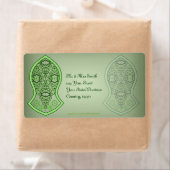 預言者のサンダル（緑） ラベル (インサイチュ)