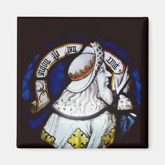 預言者イザヤのラウンデル マグネット (正面)