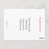 預言者エゼキエル祈りの言葉カード ポストカード (裏面)