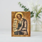 預言者エリシャ正教会のキリスト教のアイコン ポストカード (スタンド正面)