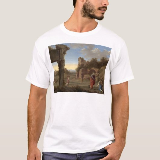 預言者エリヤとザレファスの未亡人 Tシャツ (正面)