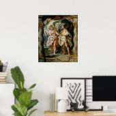 預言者エリヤと天使 ポスター (ホームオフィス)